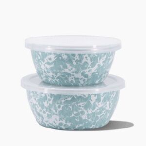 Set of Two Nesting Enamelware Bowls